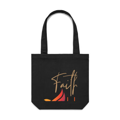 Faithful Bliss eco bag black - Eco Friendly Canvas Bag by 'AS Colour' Thumbnail