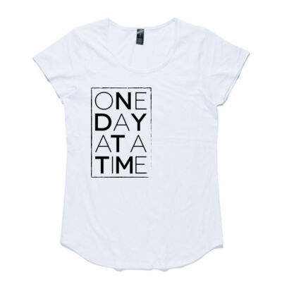 One day at a time on white Thumbnail