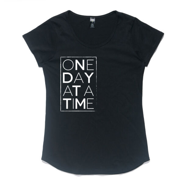 One day at a time on black Thumbnail